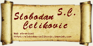 Slobodan Čeliković vizit kartica